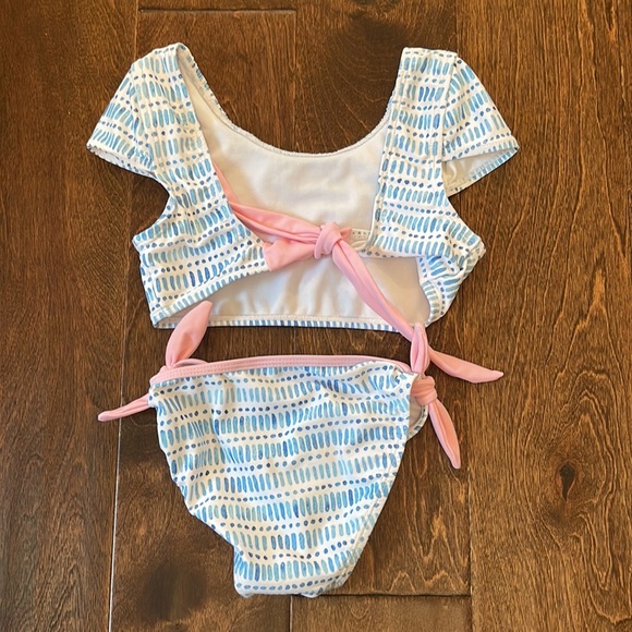 The Oaks Apparel Watercolor Two Piece Swimsuit - size 4 - Picture 2 of 3